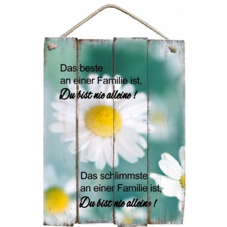 Wandbild mit Spruch Das beste an einer Familie … ThoKuToys